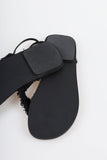 tassel flat sandals
