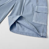 Summer Cooling Cargo Pocket Bermuda Wide Span Shorts