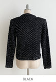 Nemu Spangle Pearl Knit Jacket Cardigan