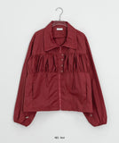Hedel Shirring Collar Windbreaker Jumper