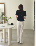 Elon Tweed Puff Peplum Blouse Jacket