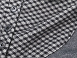 Bear Vintage Check Collar T-Shirt