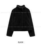 Hug Wool High Neck Short Coat