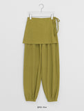 Anka Layered Wrap Skirt Pants
