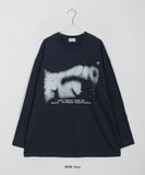[unisex] Shimoko Spray Printing Long Sleeve Over Tee