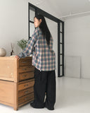 Zon Pintuck Wide Cargo Two-Way Cotton Pants