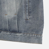Wings Track Gradient Pinch Denim Jacket