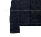 Weasel round tweed jacket