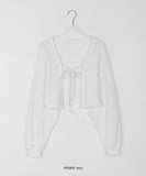 Rotei Ribbon Bolero Knit Cardigan