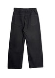 Eto Wide Black Cotton Pants