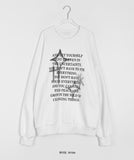 [unisex] Toyde Lettering Over Sweatshirt