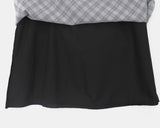 Deti See-through Check Midi Skirt