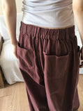 [MADE] Simo Pigment Slits Balloon Banding Cotton Long Wide Pants