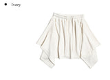 Yuu Emboss Square Layered Midi Skirt