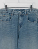 Calton Washing Denim Balloon Wide Pants