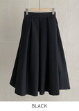 Mello Pintuck Flare Long Skirt