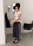BACK BUTTON SLIT TEE