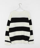 [unisex] Sunoi Stripe Over Knit