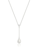 Champagne Moon Dew Drop Silver Darling Necklace