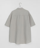 [unisex] Midender Summer Seersucker Over Short Sleeve Shirt
