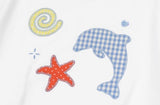 Dolphin Pop Crop Short Sleeve Tee