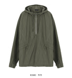 [HARU] SET UP - Hood / Half zip-up anorak
