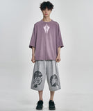 Cross Symbol Washed Raglan T-Shirt