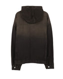 Decan Over Washing Denim Hooded Jacket
