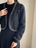 Wilett Sequins Bolero Crop Cardigan