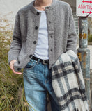 [LANARCH] Boucle Round Neck Cardigan