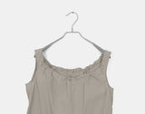 Limit string frill sleeveless mini one piece
