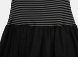 June Stripe Color Banding Tiered Skirt