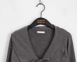 hoven ribbon strap ruffle frill long-sleeved cardigan