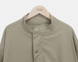 Henro High Neck Vintage Overfit Bomber Jacket
