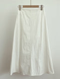 Jehenre Cut Flare A-Line Long Skirt