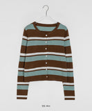 Nellady Stripe Round Crop Cardigan