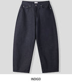 Diano raw balloon denim pants