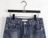 Blow D-ring Wash Long Wide Denim Pants