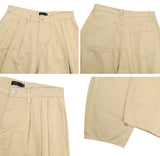 Tie pin tuck cotton balloon pants