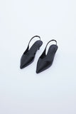 stiletto low sling-back