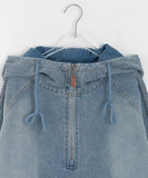 Culz Denim String Hood Over Anorak