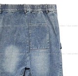 Maxi balloon snap wide denim