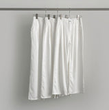 Gently Pintuck Summer Banding Long Wide Cotton Pants