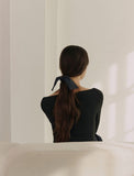 Ribbon Tail Embroidery Hair Scrunchie