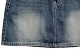 Epee Denim Washing Mini Skirt