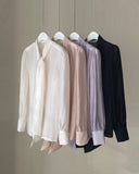 Marina Ribbon Tie Blouse