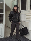Tei Brushed Two Pin Tuck Slacks