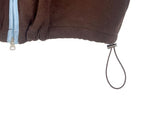 Rihan Color Matching High Neck Hood Fleece Zip-Up