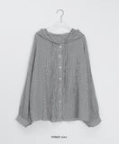 Ottle See-Through Hood Check Shirt