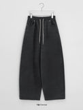 [unisex] Hillo Check Fleece Balloon Wide Brushed Pants